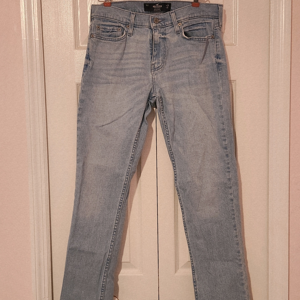 Hollister Light Blue Slim Straight Jeans